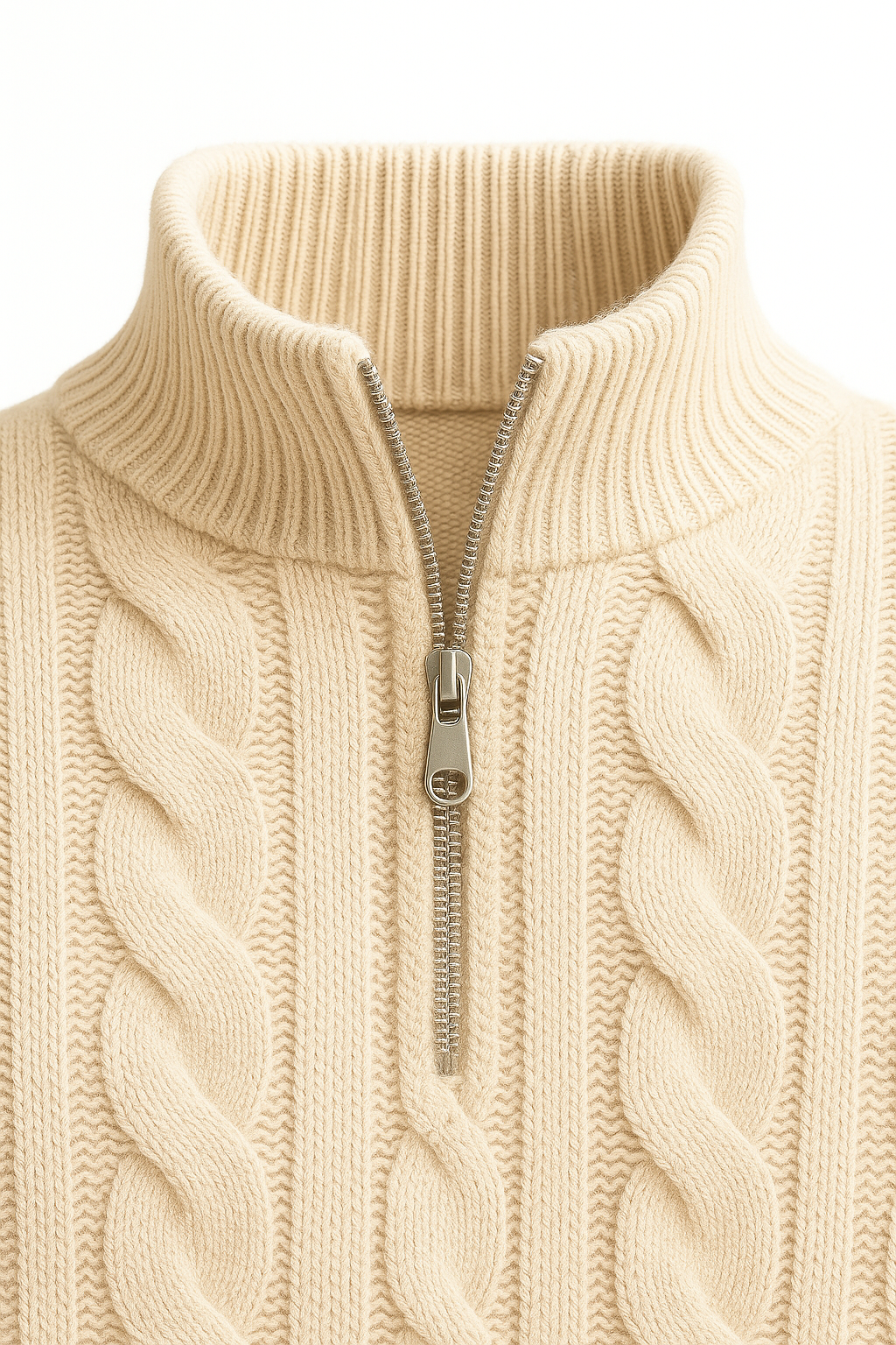 Sero Cable Knit Beige