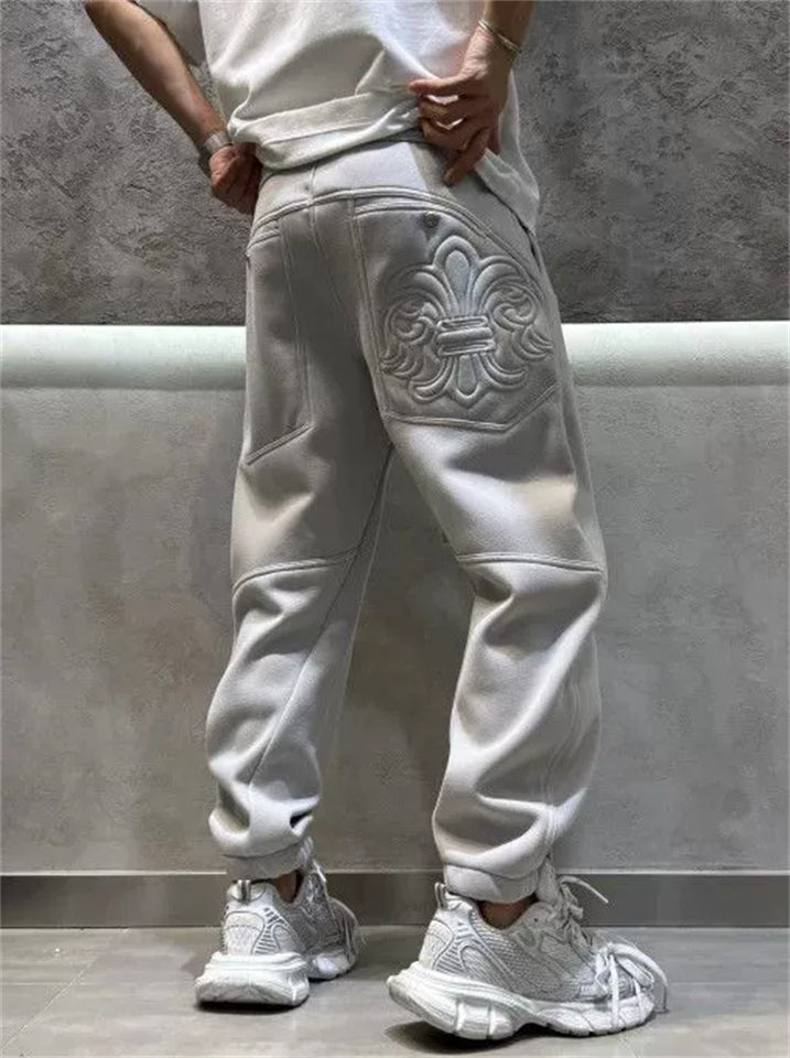 Men's Casual Fleece Lined Sweat Pants for Winter