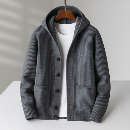 CAMDEN HOODED KNIT CARDIGAN