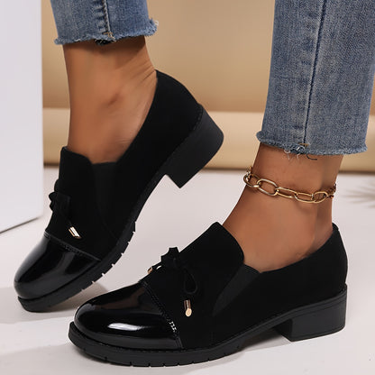 LUCENTE RETRO BOWKNOT LOAFERS