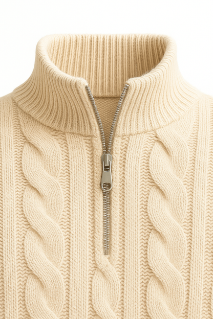 Sero Cable Knit Beige
