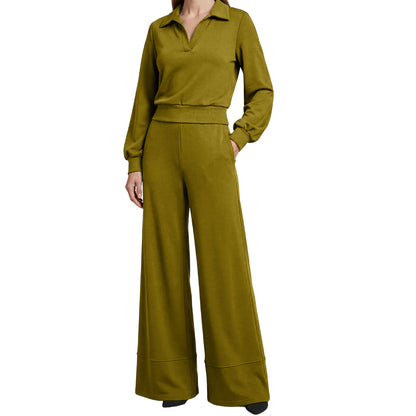 SIENNA LAPEL BLOUSE SET
