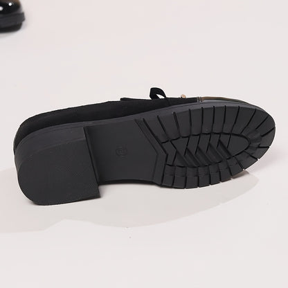 LUCENTE RETRO BOWKNOT LOAFERS