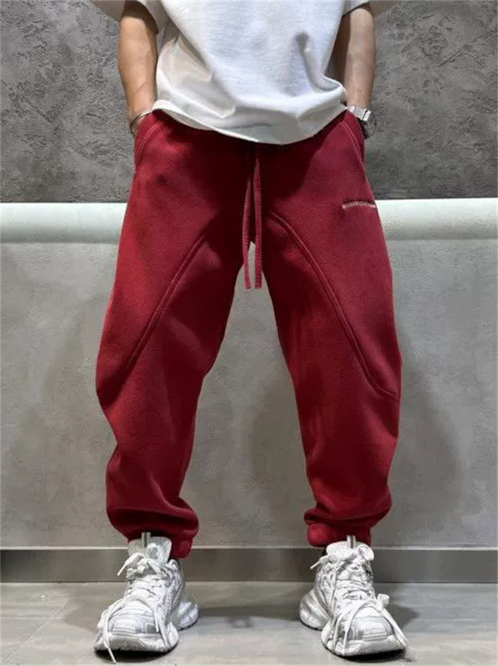 Men's Casual Fleece Lined Sweat Pants for Winter