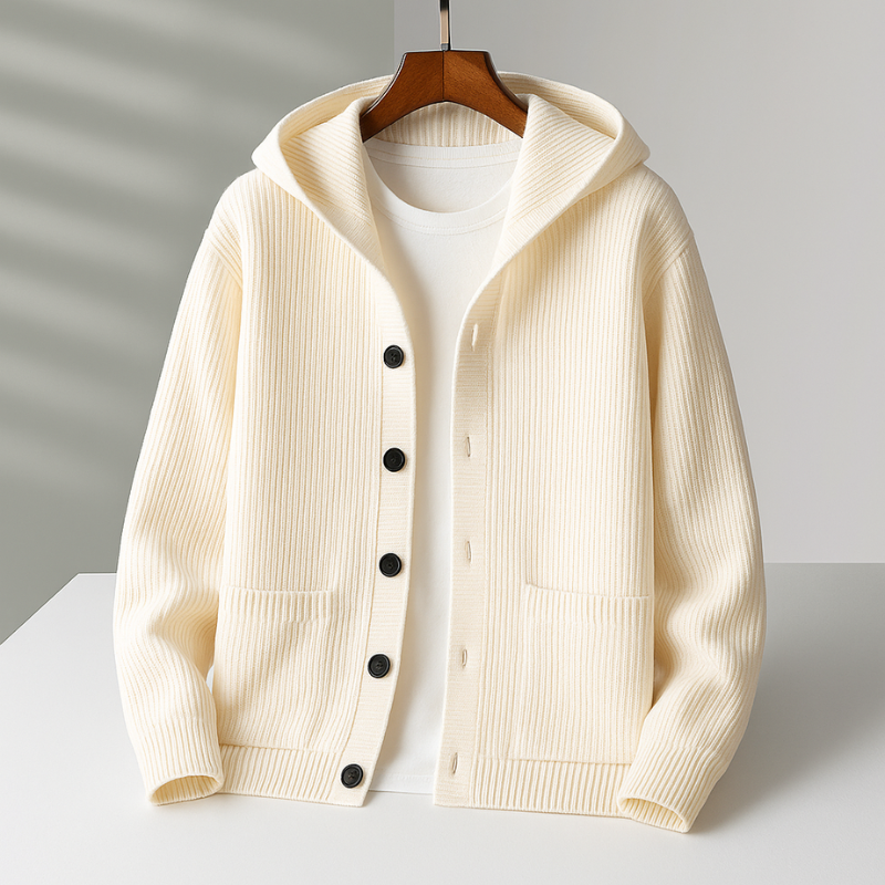 CAMDEN HOODED KNIT CARDIGAN