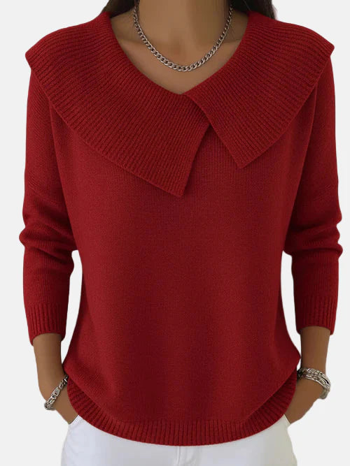 Elindra | Warm jumper with soft collar