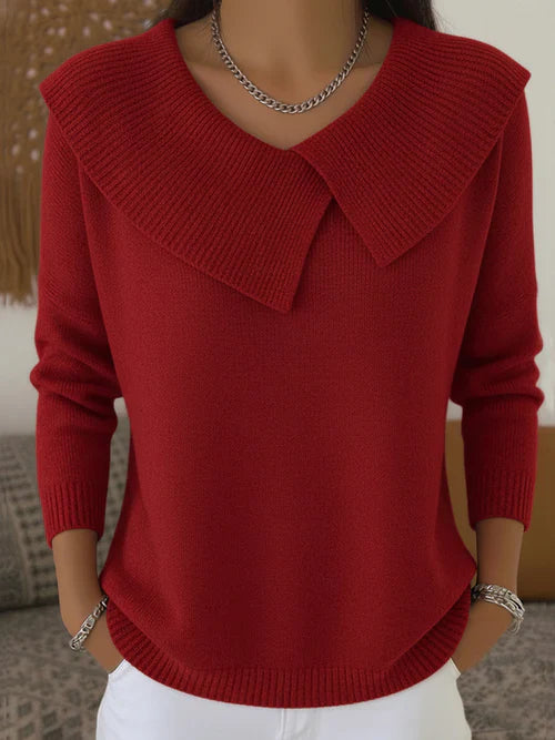 Elindra | Warm jumper with soft collar