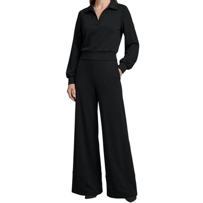 SIENNA LAPEL BLOUSE SET