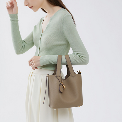 BELLATREND™ | LEATHER BUCKET HANDBAG