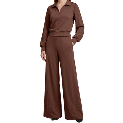 SIENNA LAPEL BLOUSE SET