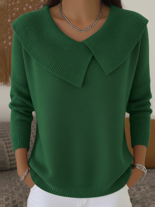 Elindra | Warm jumper with soft collar