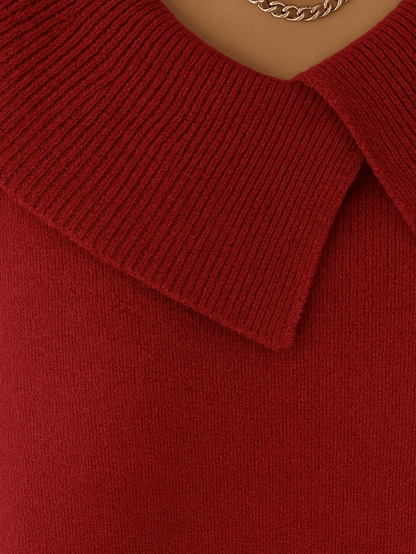 Elindra | Warm jumper with soft collar