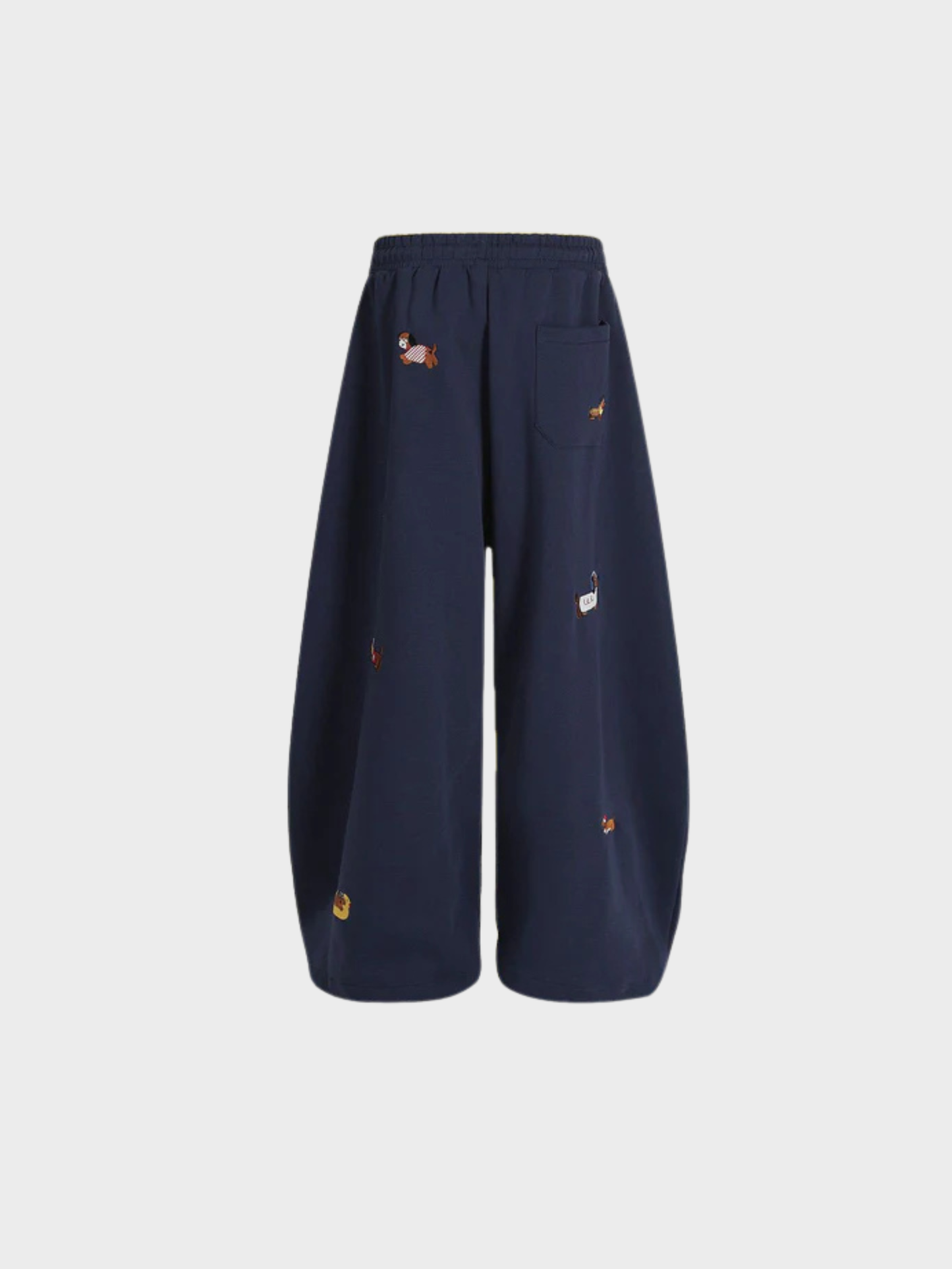 Elindra® Embroidered Pup Barrel Sweatpants