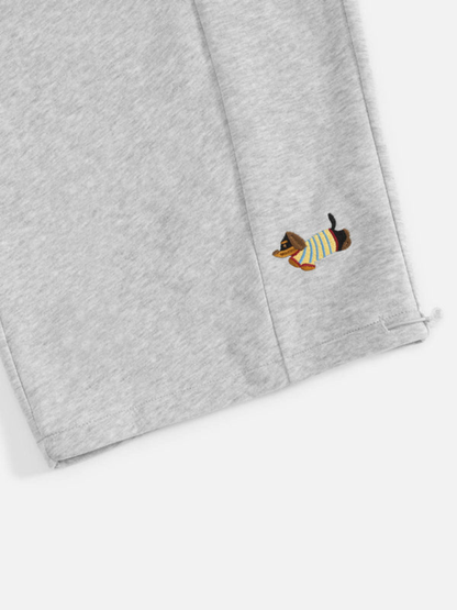 Elindra® Embroidered Pup Barrel Sweatpants