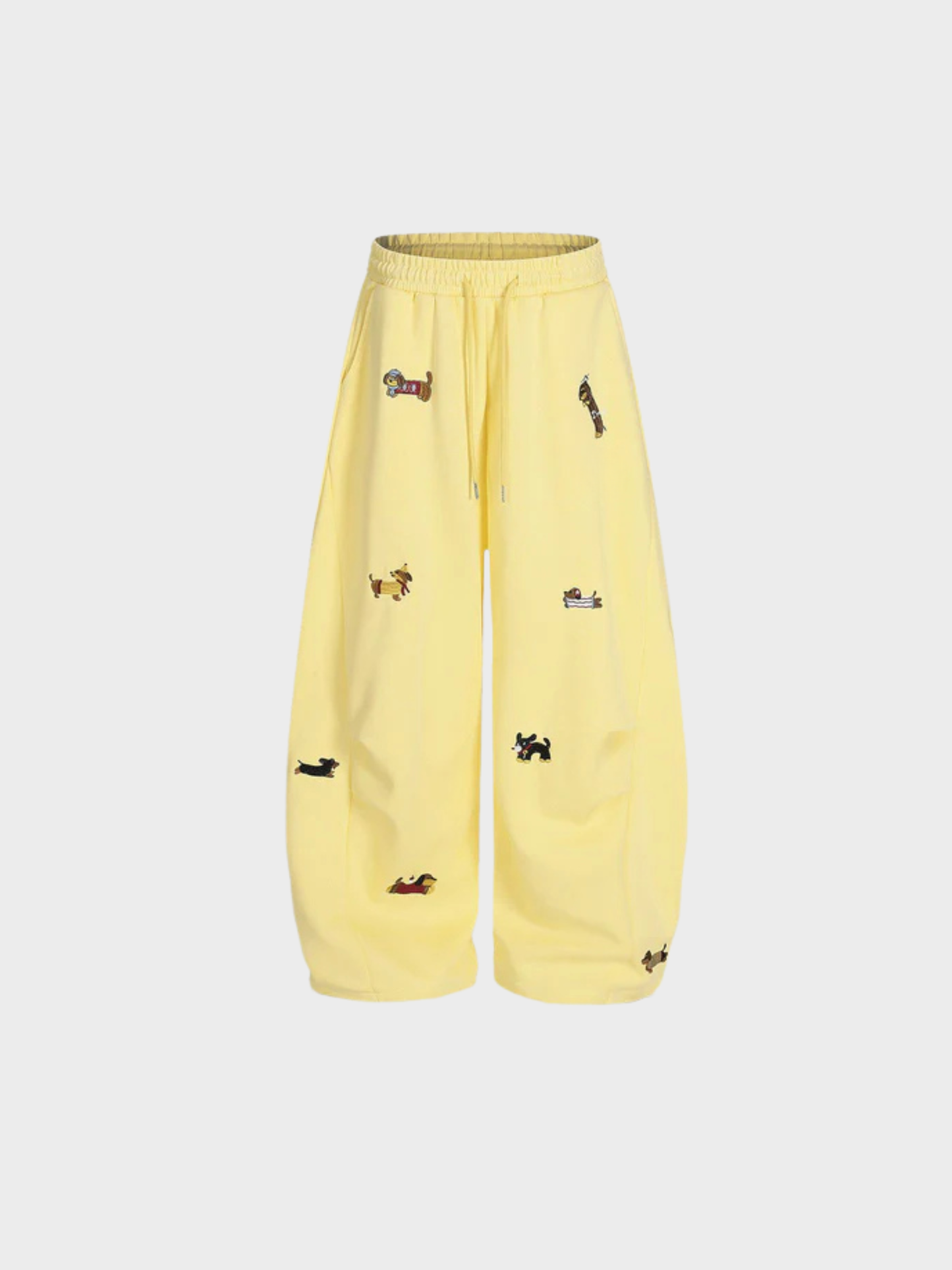 Elindra® Embroidered Pup Barrel Sweatpants