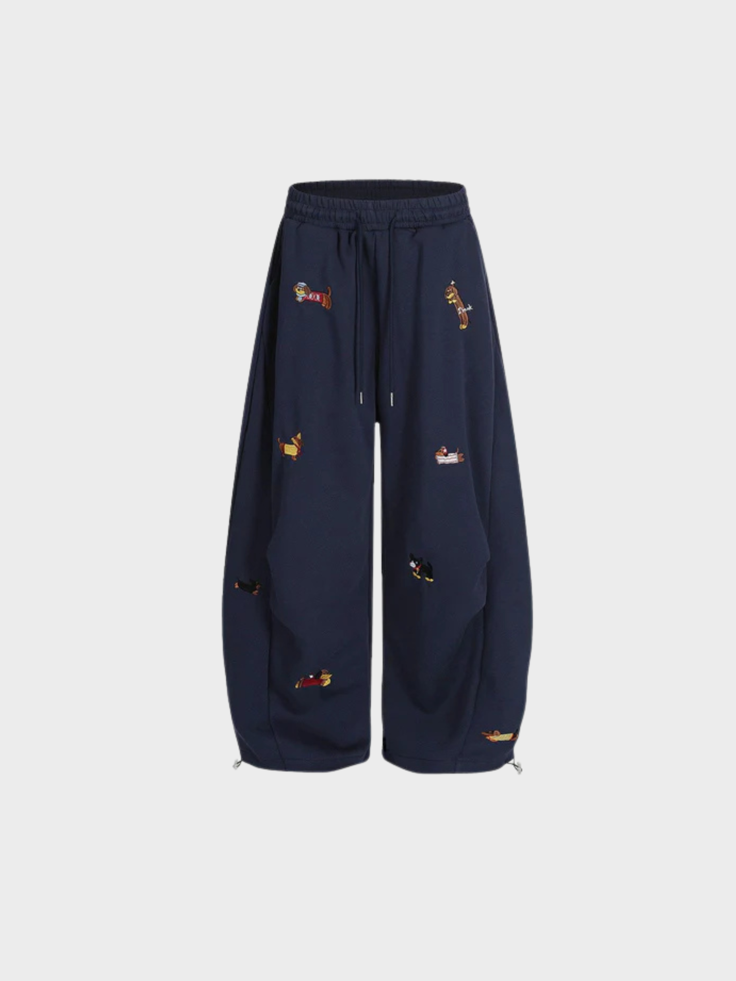 Elindra® Embroidered Pup Barrel Sweatpants