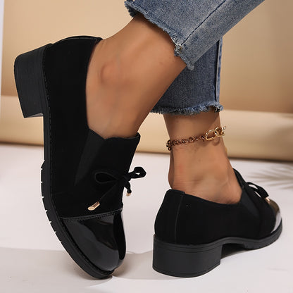 LUCENTE RETRO BOWKNOT LOAFERS