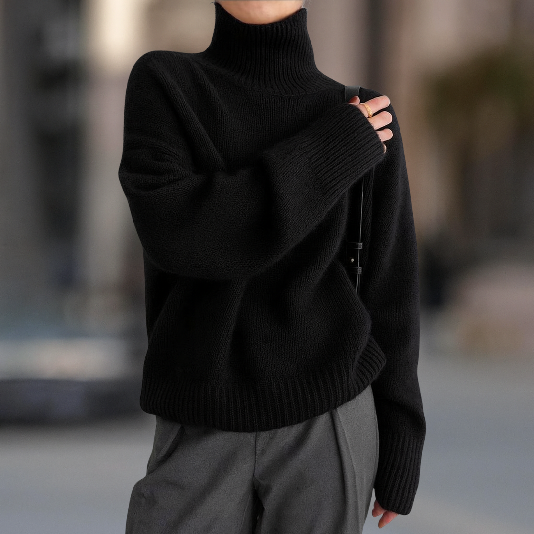 Vail Luxe Ultra Cozy Cashmere Blend Turtleneck Women's Sweater