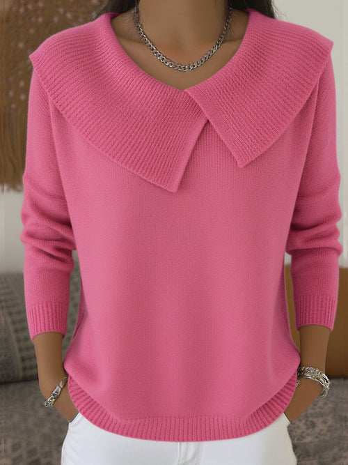 Elindra | Warm jumper with soft collar