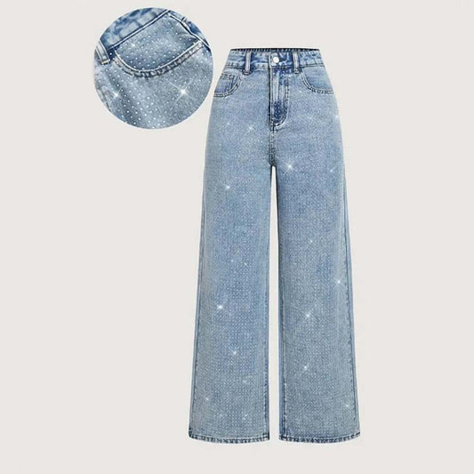 AURORA RHINESTONE DENIM JEANS
