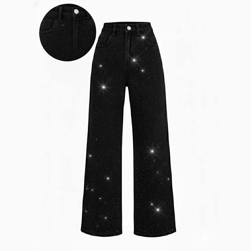 AURORA RHINESTONE DENIM JEANS