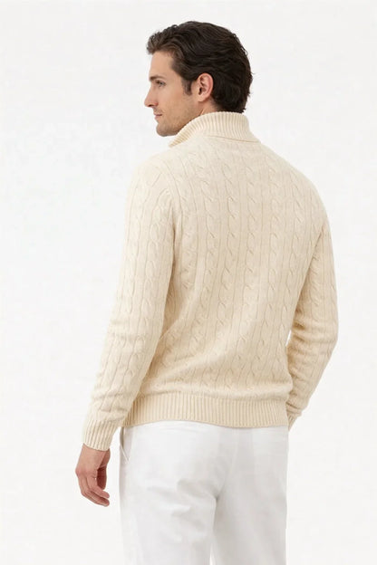 Sero Cable Knit Beige